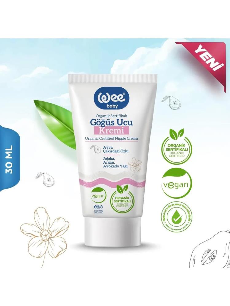 Wee Baby Organik Sertifikalı Göğüs Ucu Kremi 30 ml