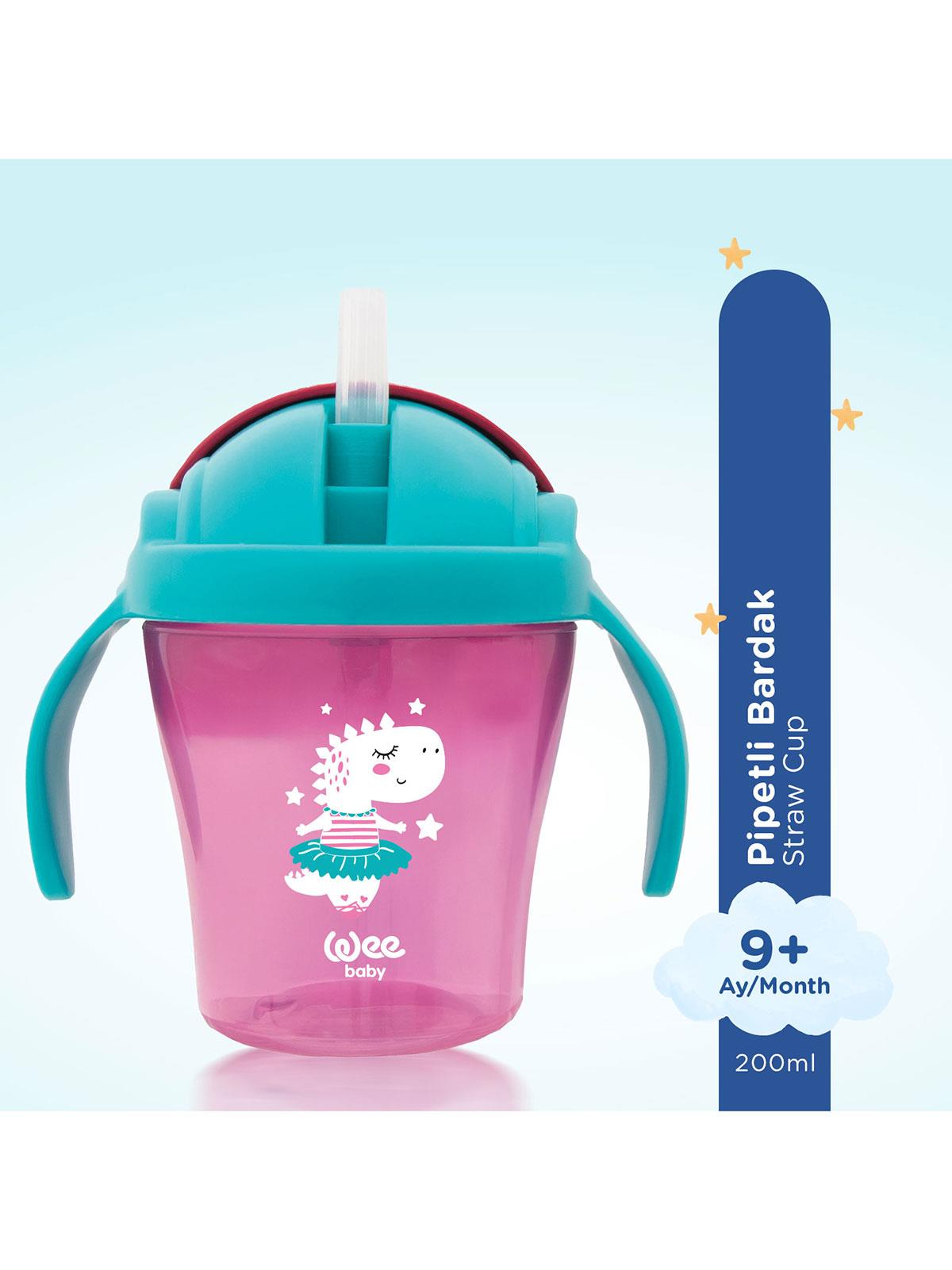 Wee Baby Pipetli Bardak 200 ml - Pembe