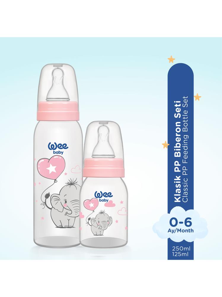 Wee Baby Klasik PP Biberon Seti 2'li - Pembe