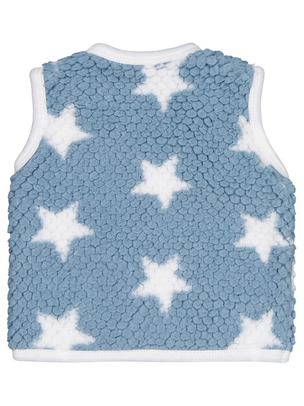 Minidamla Ayı Nakışlı 1-9 Ay Yelek - Mavi