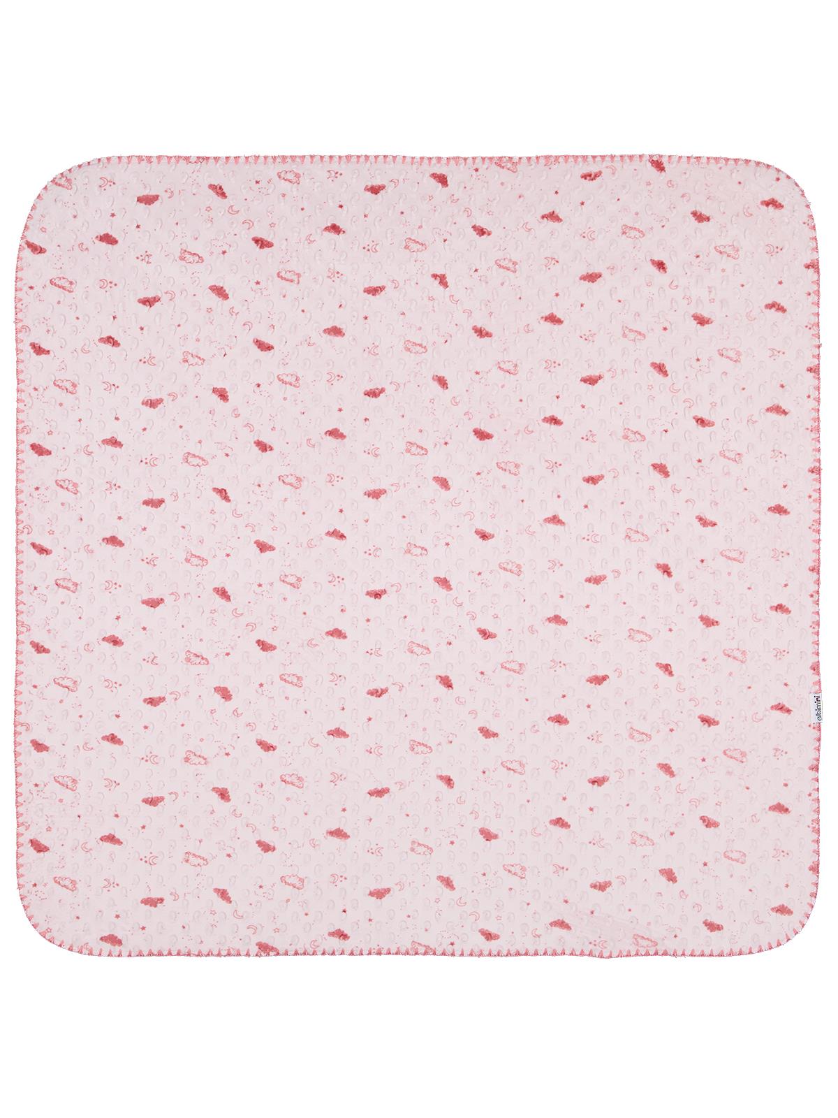 Minidamla Desenli Oyalı Battaniye - Pembe