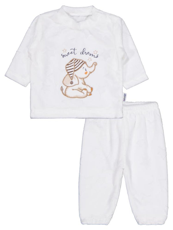 Minidamla Filli Nakış 2Li 1-6 Ay Takım - Ekru