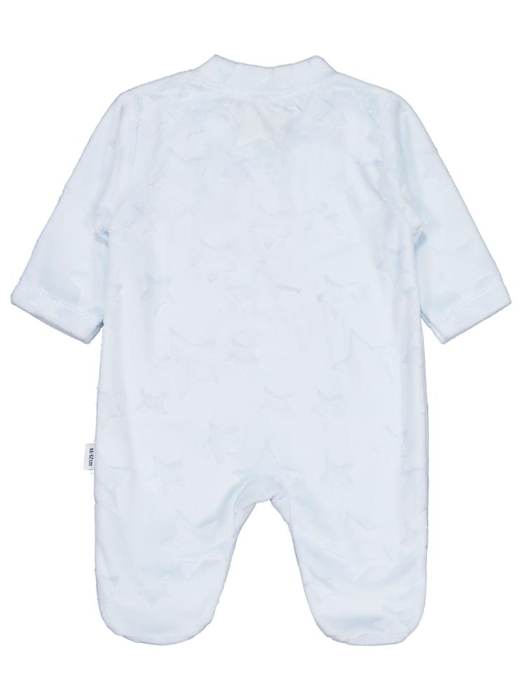 Minidamla Filli Nakış Fermuarlı 1-6 Ay Tulum - Mavi