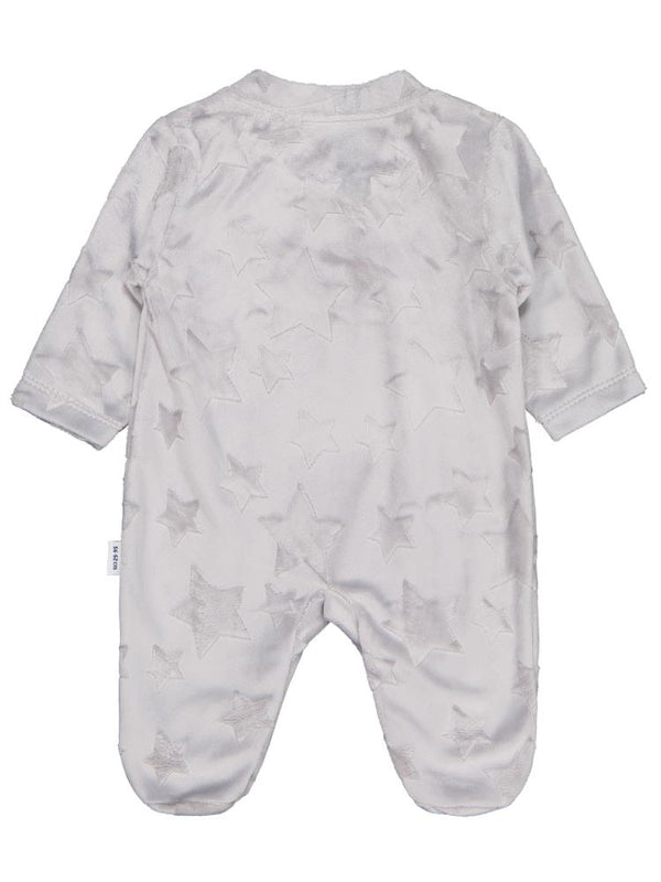 Minidamla Filli Nakış Fermuarlı 1-6 Ay Tulum - Gri