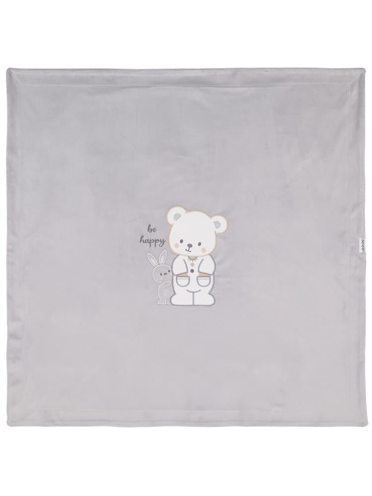 Minidamla Tavşanlı Ayı Battaniye - Gri