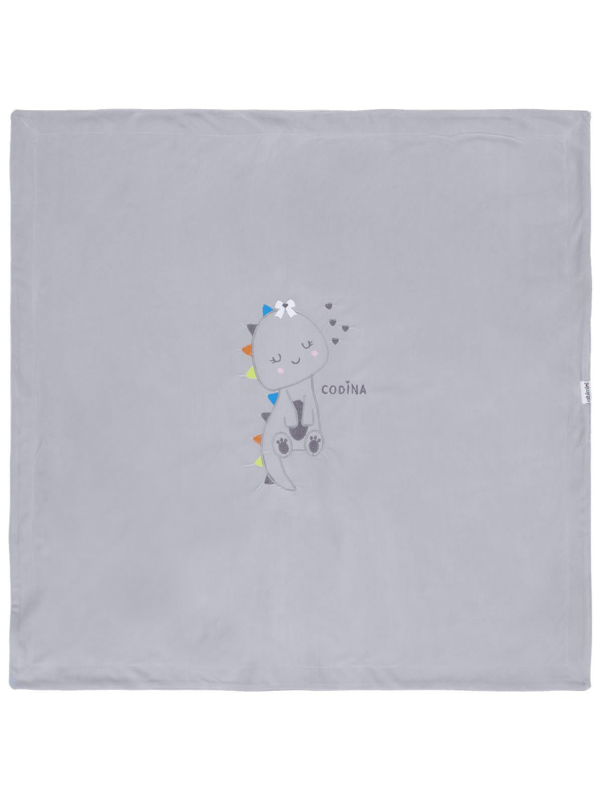Minidamla Zürafa Nakış Battaniye - Gri