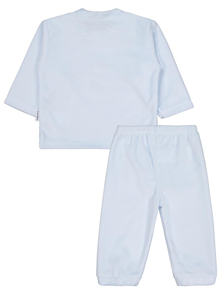 Minidamla Velboa Uçaklı Erkek 2Li 1-6 Ay Takım - Gri