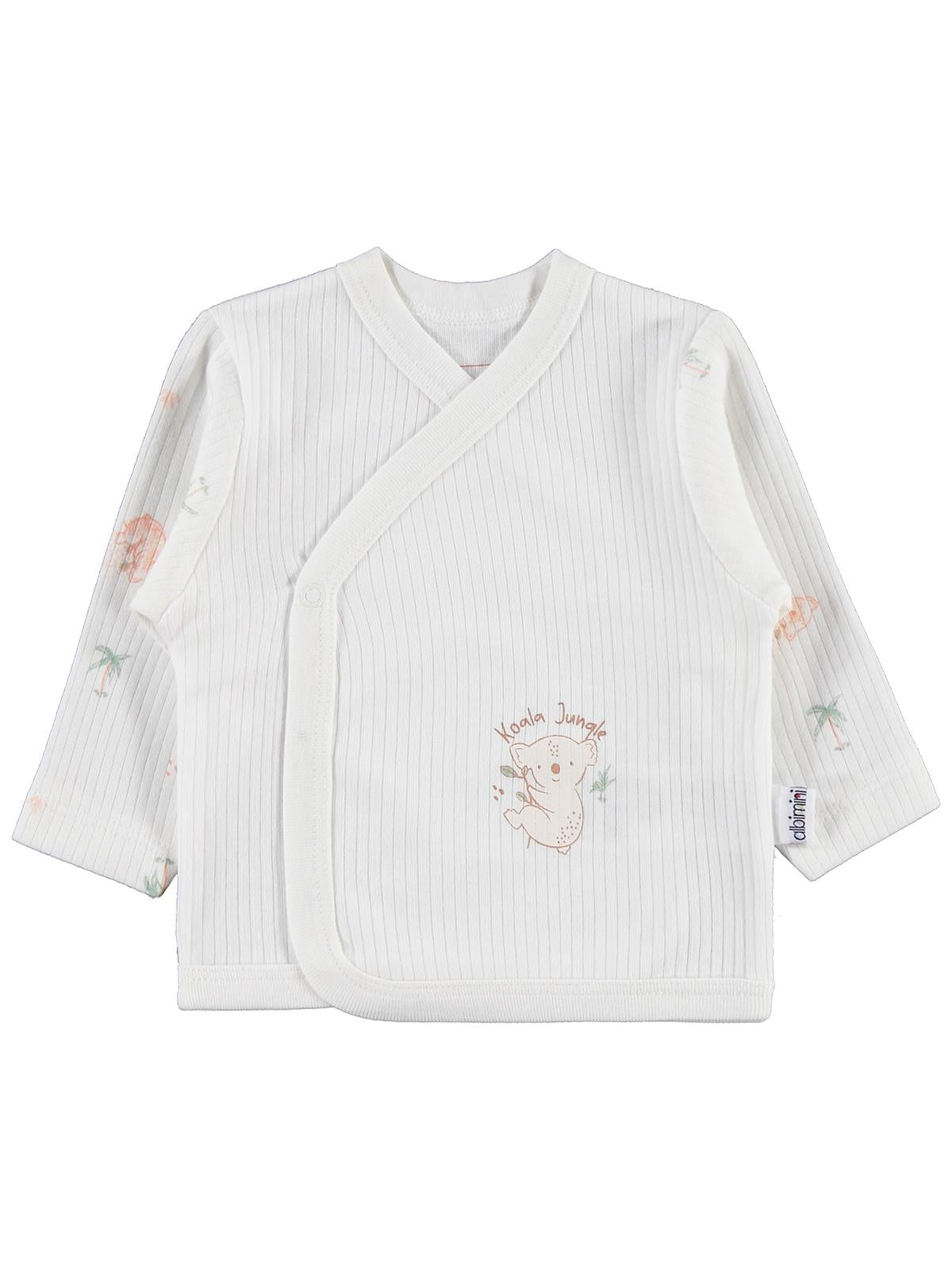 Minidamla Koala Desenli 5'li Zıbın Takımı - Pudra