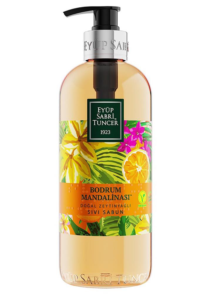 EST Doğal Zeytinyağlı Sıvı Sabun Bodrum Mandalinası 500 ml Pet Şişe