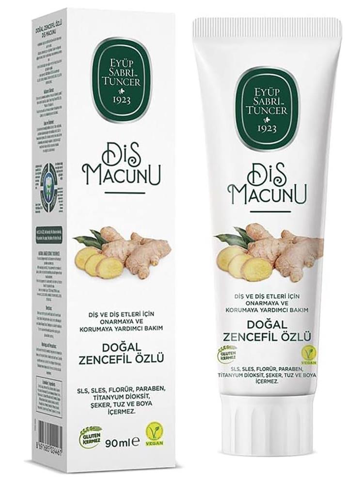Doğal Zencefil Özlü Diş Macunu 90 Ml