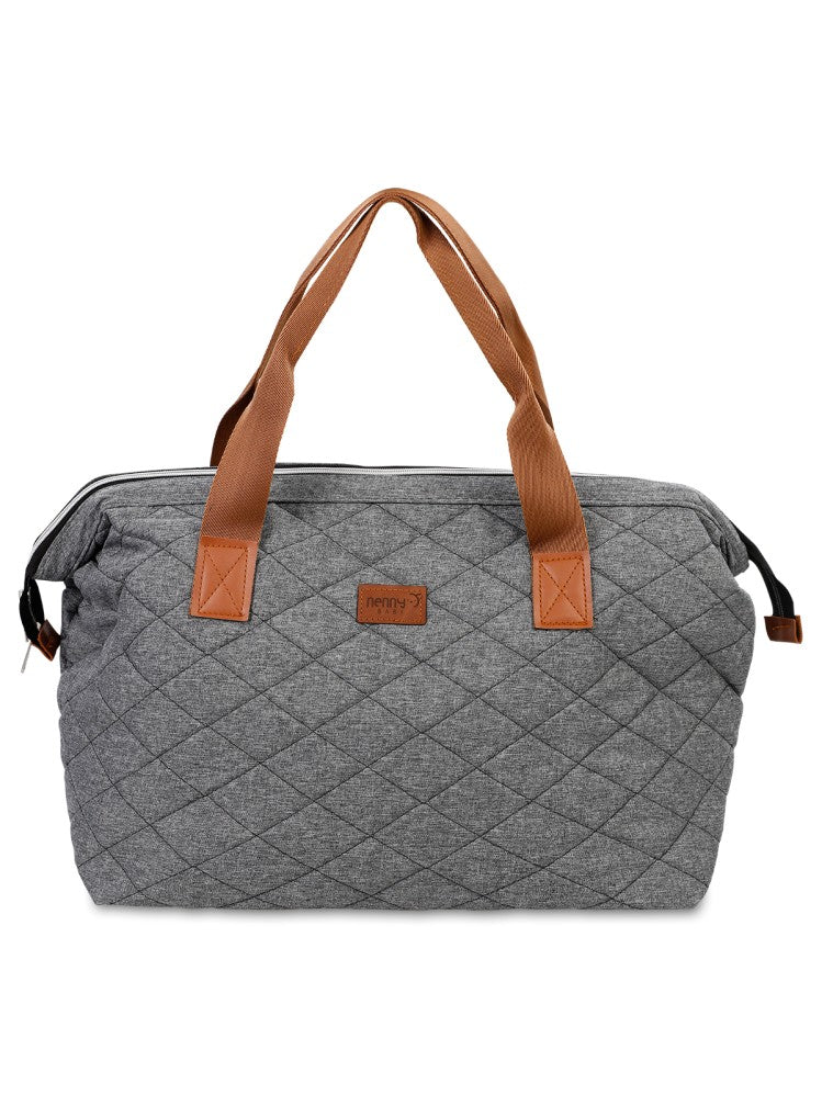 Nenny Baby Kapitoneli Mommy Bag Anne Bebek Bakım Çantası - Gri