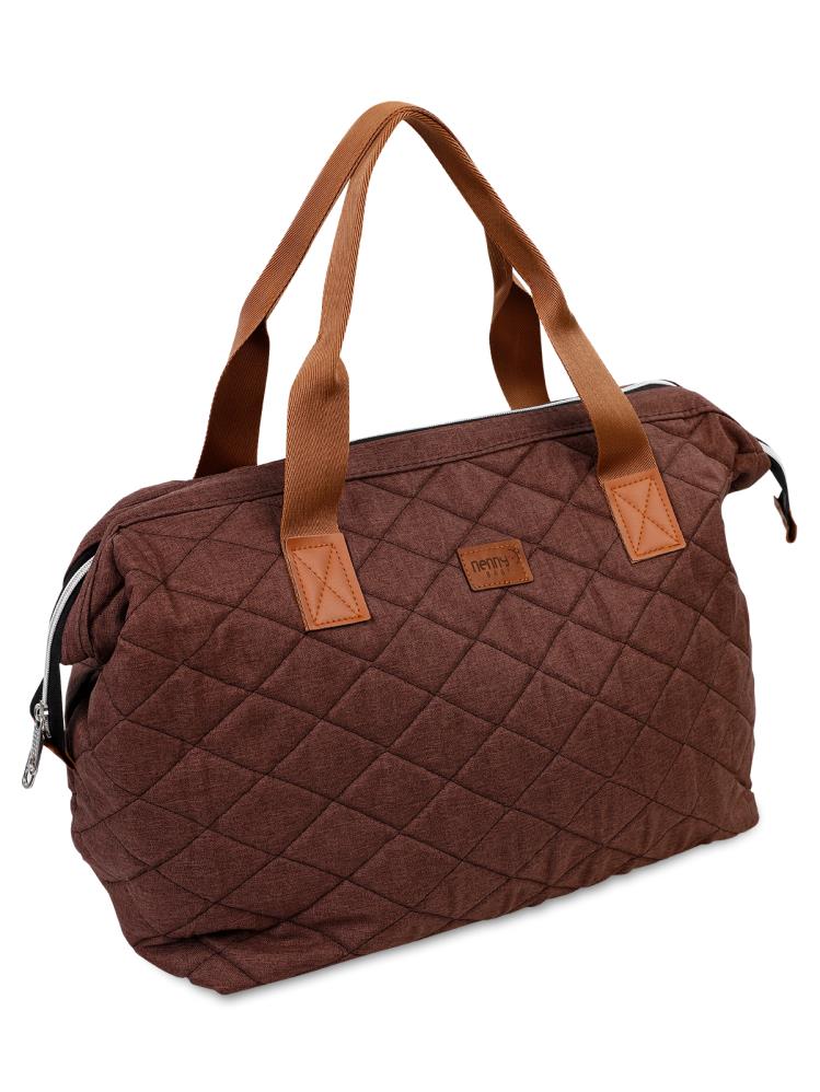 Nenny Baby Kapitoneli Mommy Bag Anne Bebek Bakım Çantası - Kahverengi