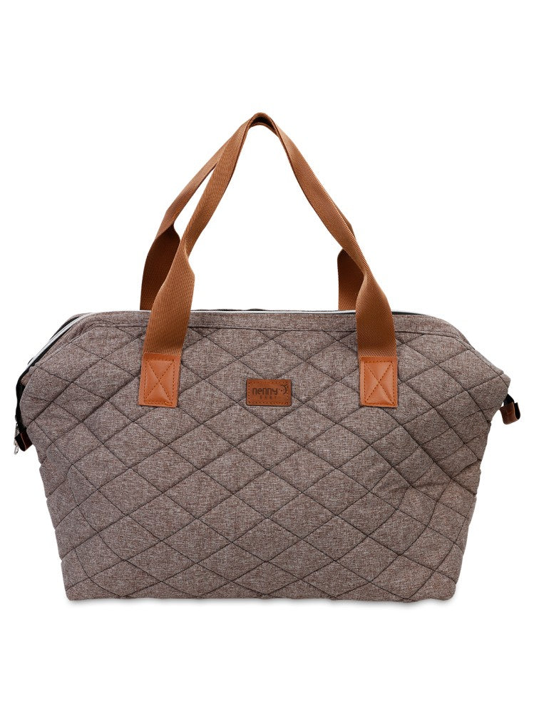 Nenny Baby Kapitoneli Mommy Bag Anne Bebek Bakım Çantası - Kahverengi