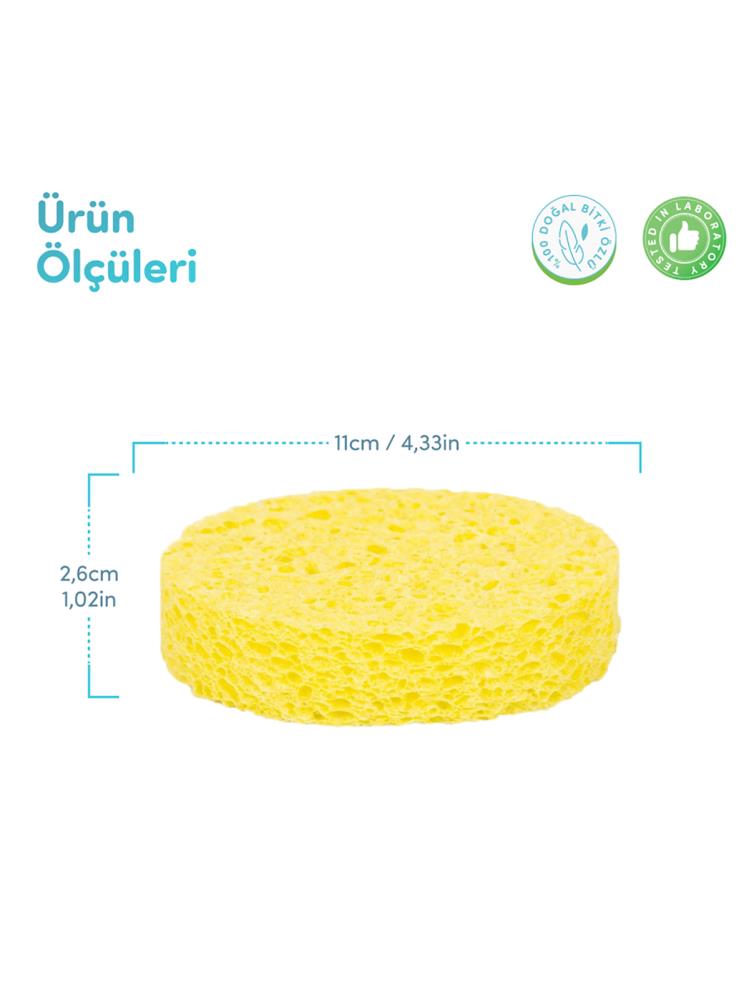 Sevibebe Selülozik Banyo Süngeri - Sarı