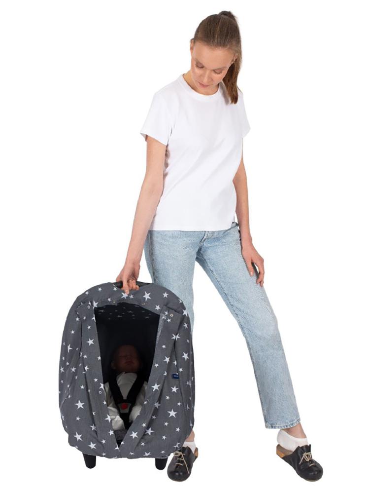 Sevi Bebe Anakucağı Örtüsü - Gri