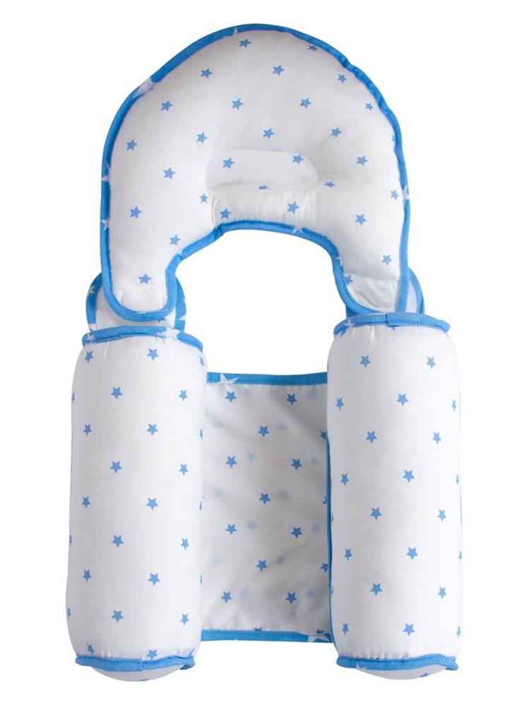 Sevi Bebe Kafa Şekillendirici Yastık & Yan Yatış Yastığı - Mavi