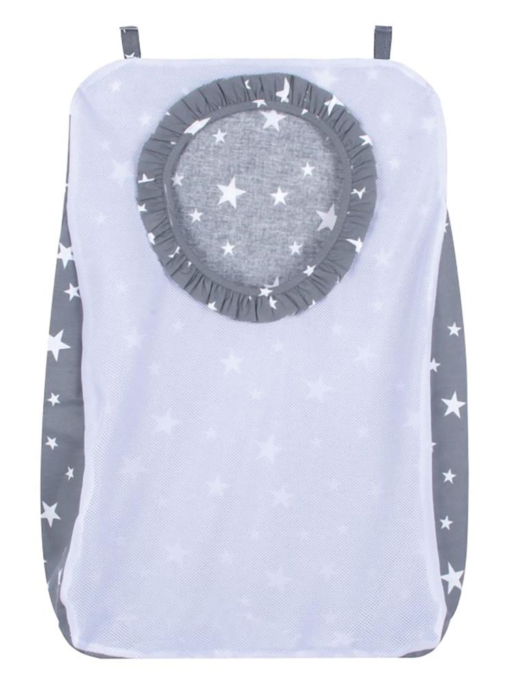 Sevi Bebe Kirli Çamaşır Torbası Yıldız - Gri