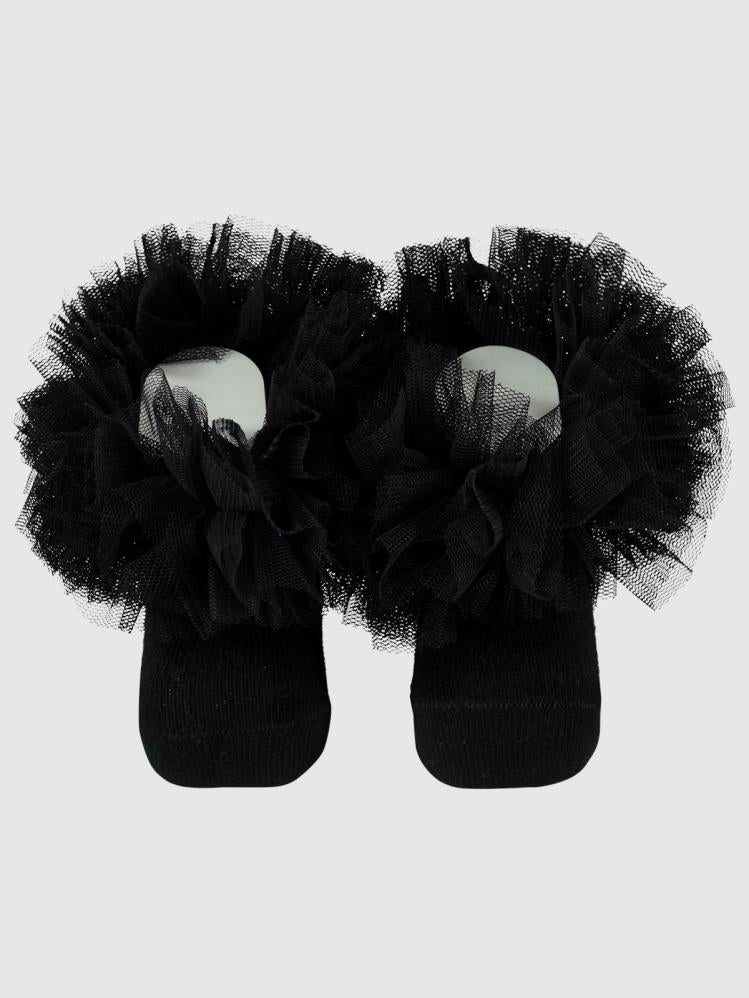 Minidamla Kalıplı Soket Çorap - Siyah