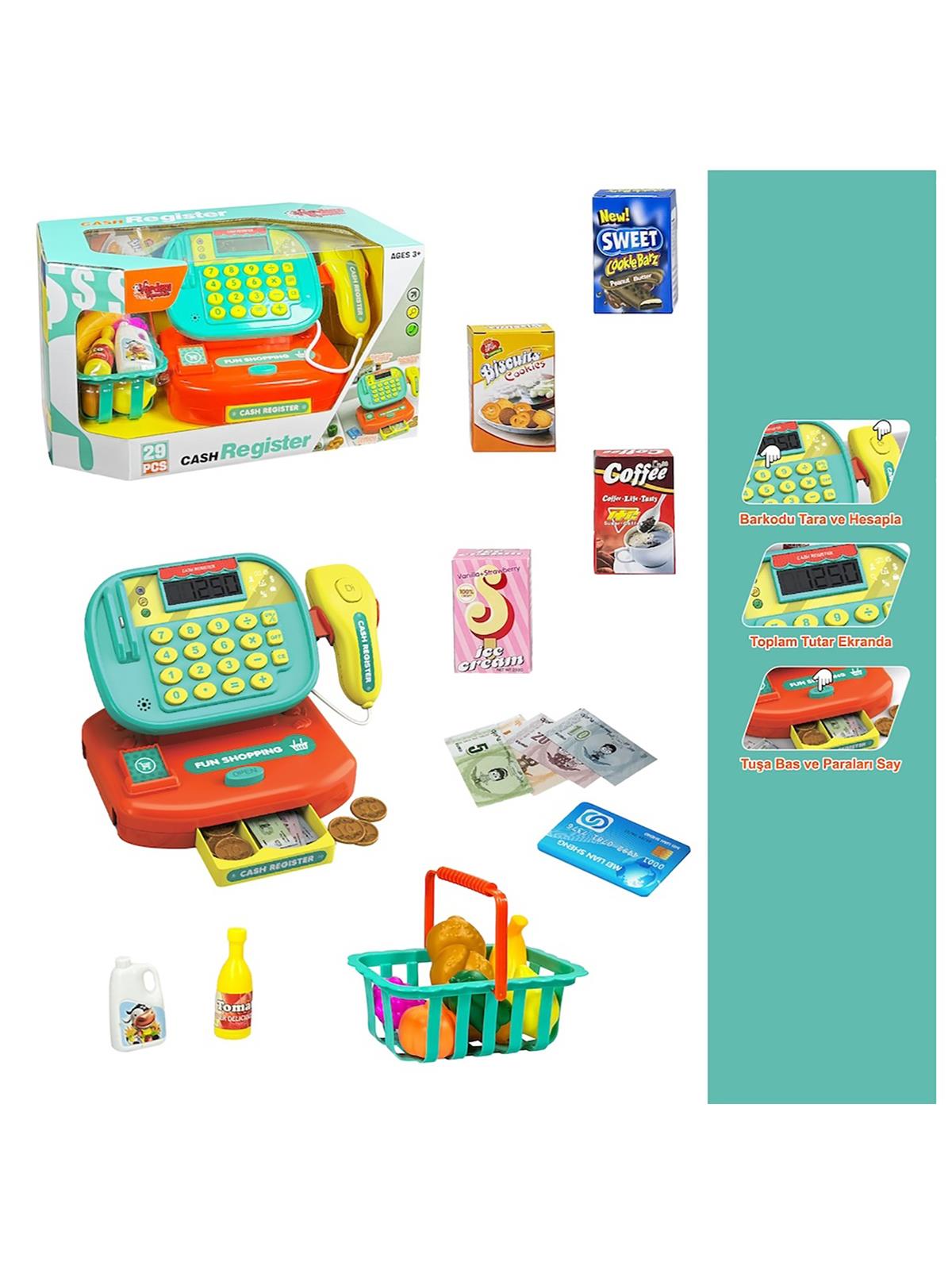 Vardem Isıklı,Hesap Makınalı Aksesuarlı Yazarkasa 29 Parça