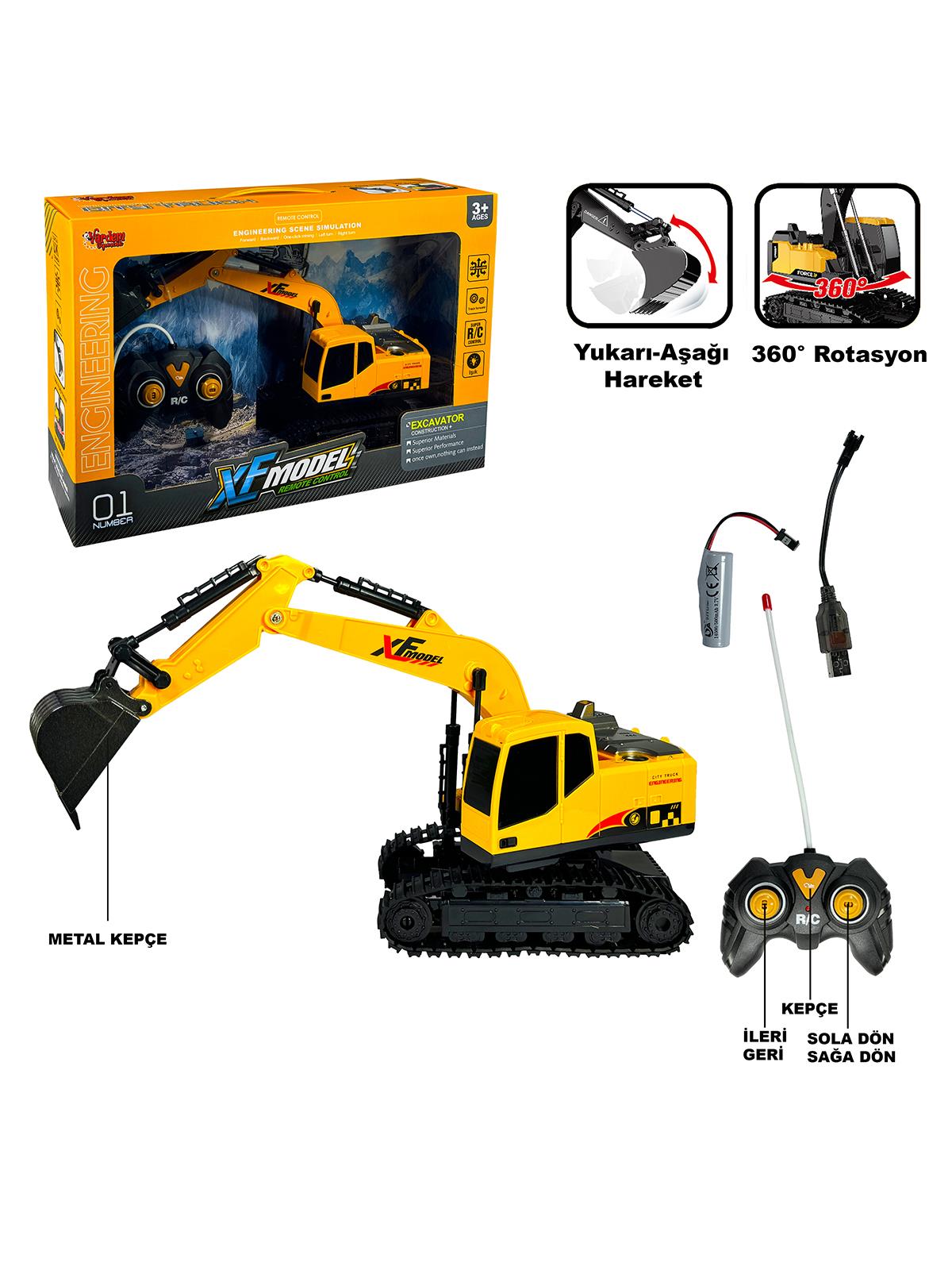 Vardem Uzakatan Kumandalı Şarjlı Kepçe