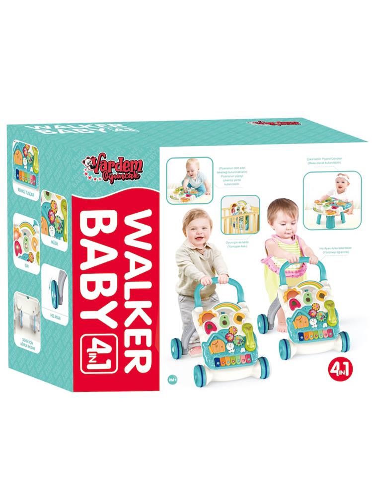 Vardem Pıyanolu 4 In 1 Bebek Yurutecı