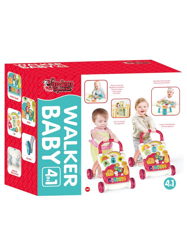 Vardem Pıyanolu 4 In 1 Bebek Yurutecı