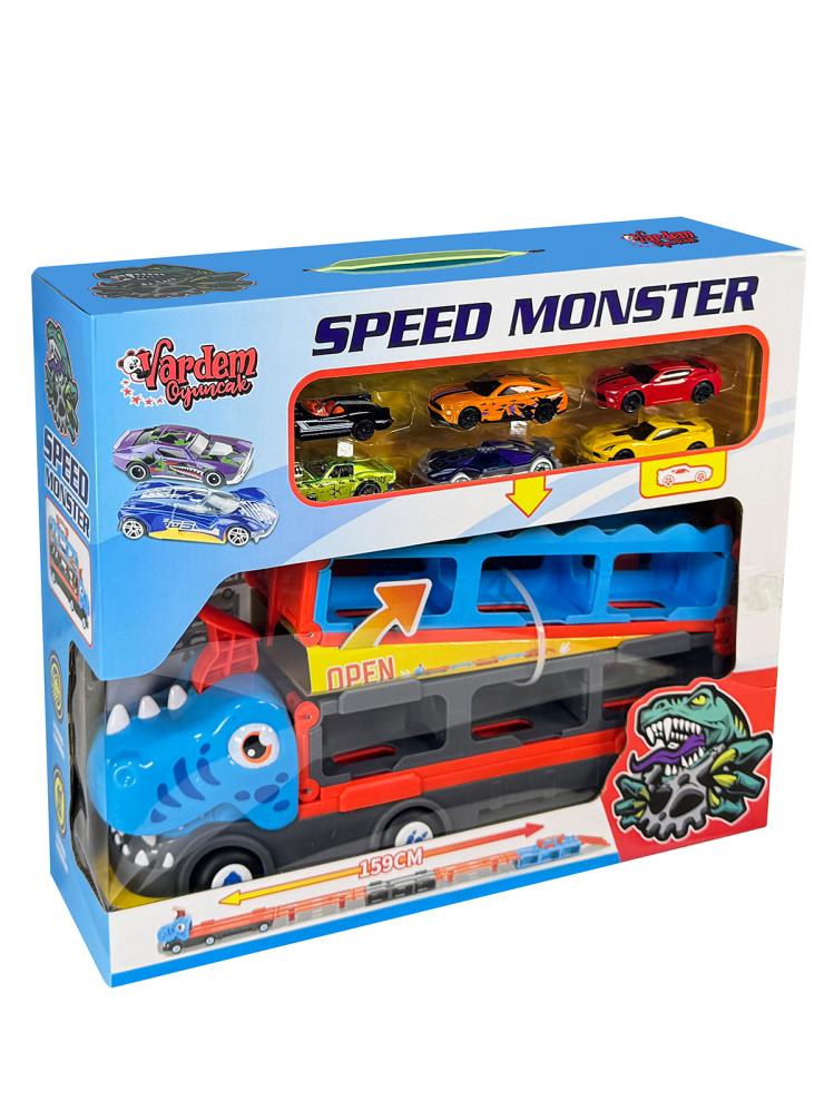 Vardem Oyuncak Parkurlu Araba Fırlatan Dinazor