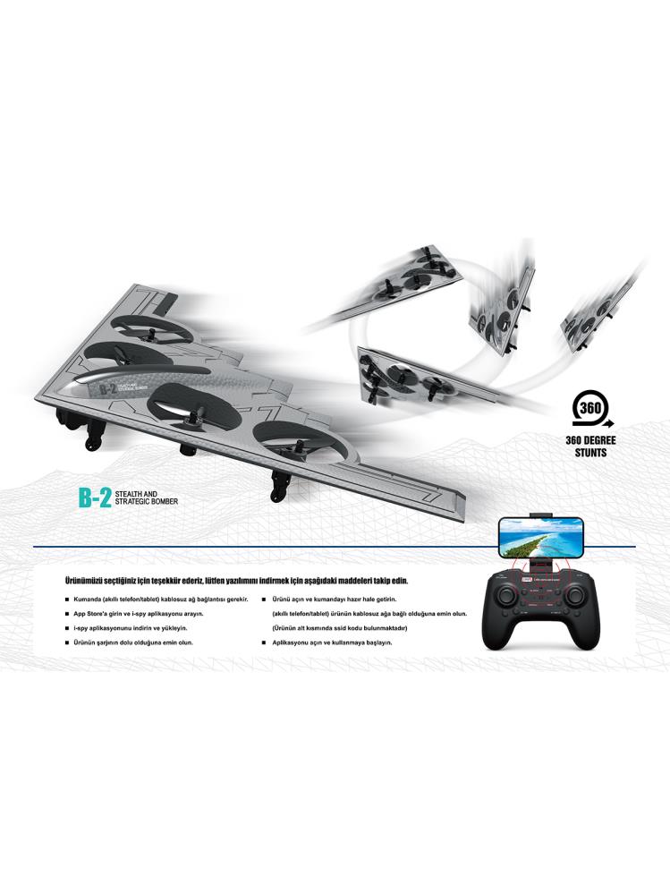 Vardem Uk Ff 2.4G Sarjlı Kameralı Quadcopter Iha