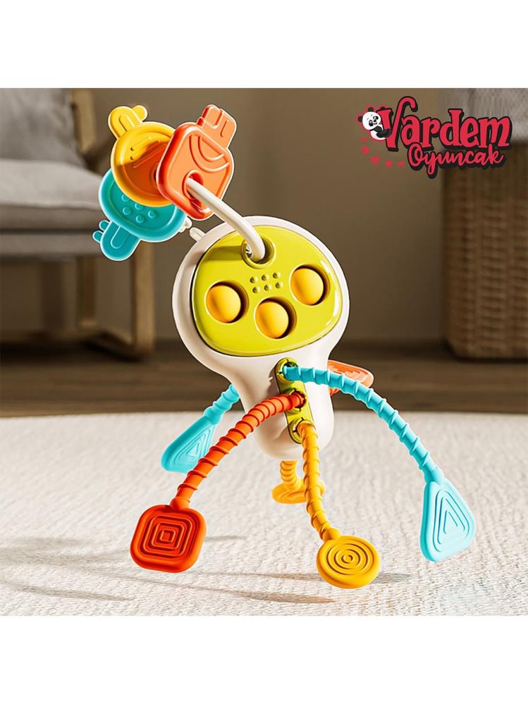 Vardem Eğitici Poppitli Cırcırlı Bebek Anahtarlığı