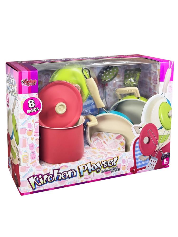 Vardem Emaye Tencere Tava Set 8 Parca