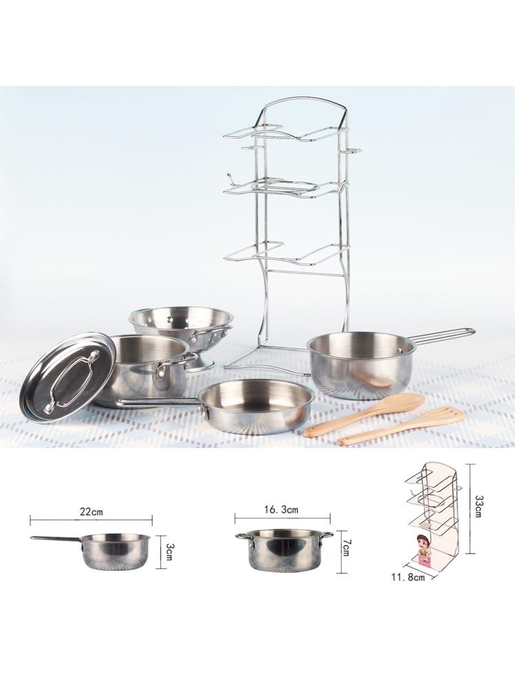 Vardem Çelik Raflı Tencere Tava Seti 8 Parça