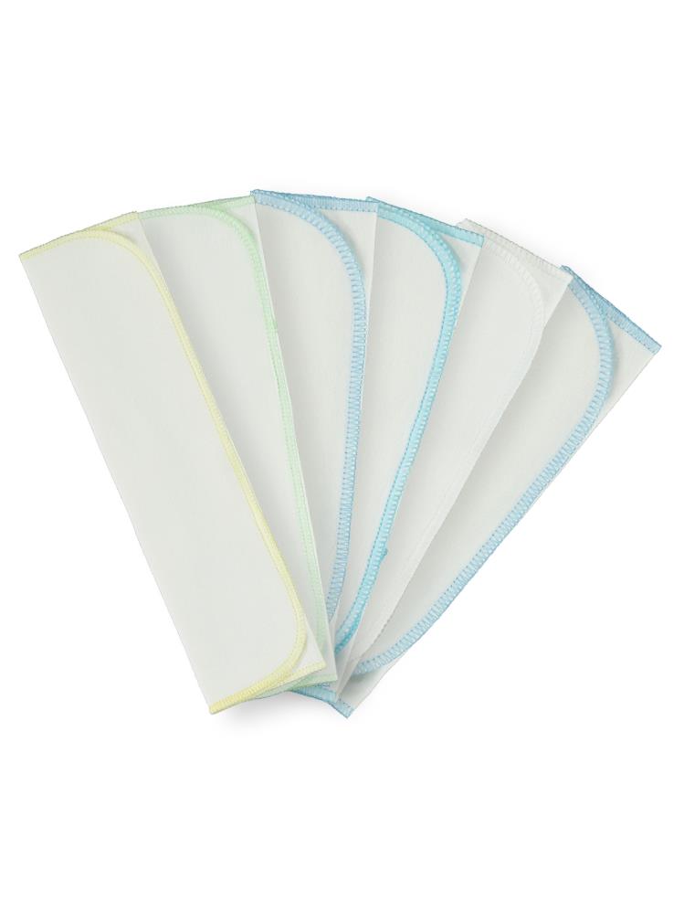 Minidamla Bebek 6'lı Ağız Mendili 20x20 cm - Mavi