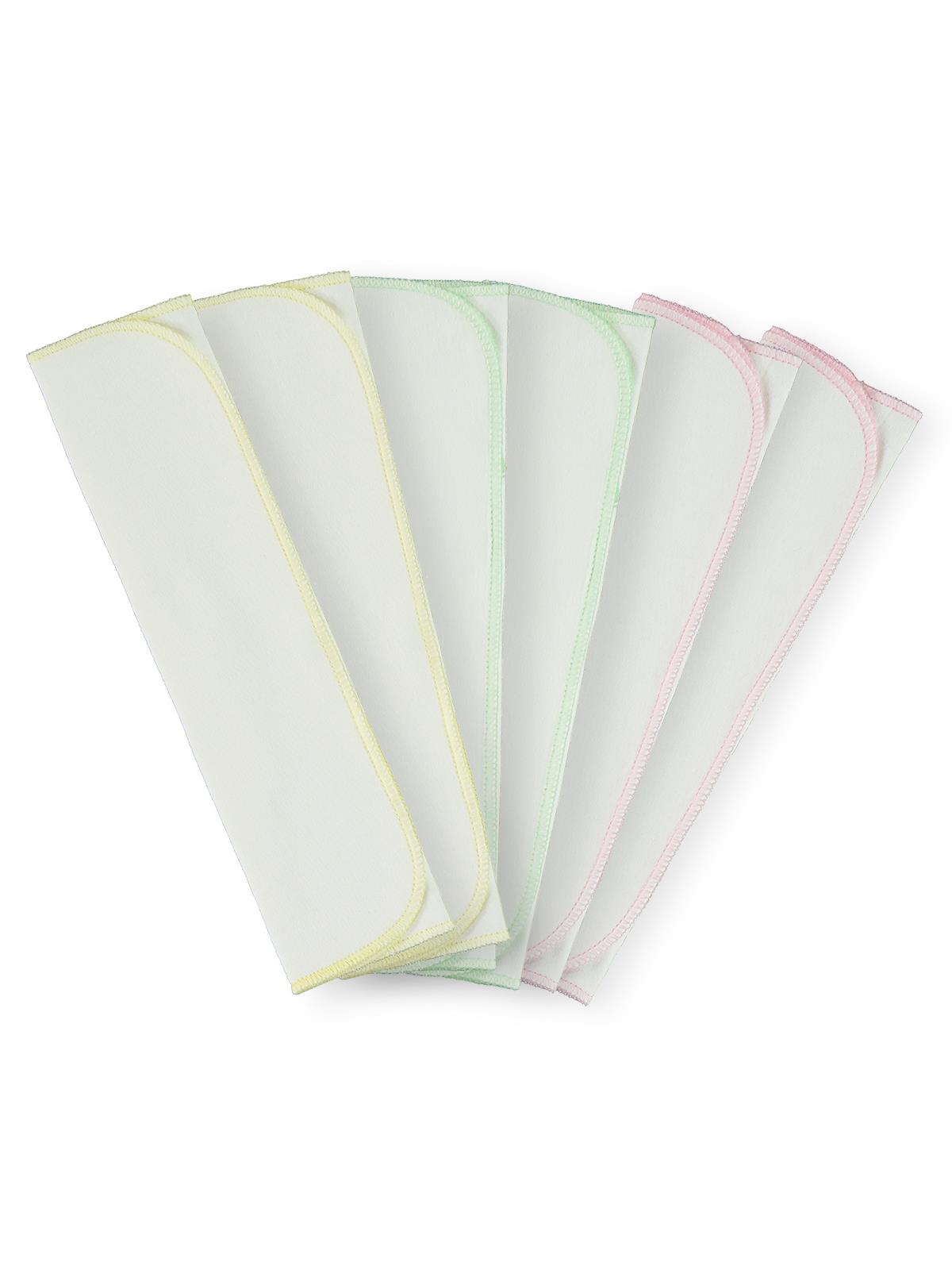 Minidamla Bebek 6'lı Ağız Mendili 28x28 Cm - Pembe