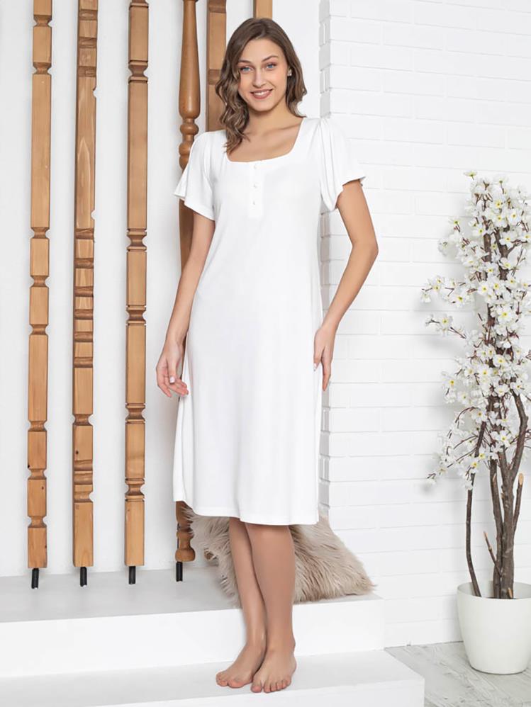 Limissi Pervazlı Atlet Yaka Pijama Takımı - Ekru