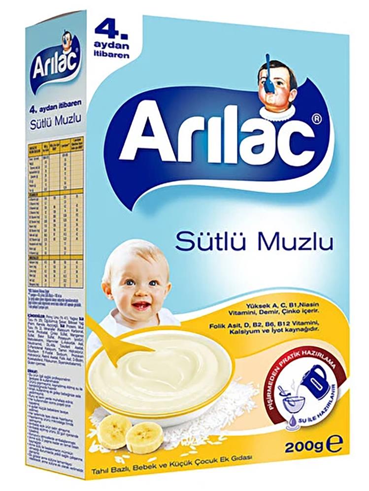 Arılac Instant Ek Gıda Sütlü Muzlu 200 G