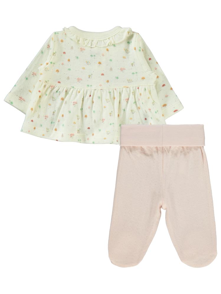 Bebetto Organic My Mushroom 1-6 Ay Pijama Takımı - Pembe