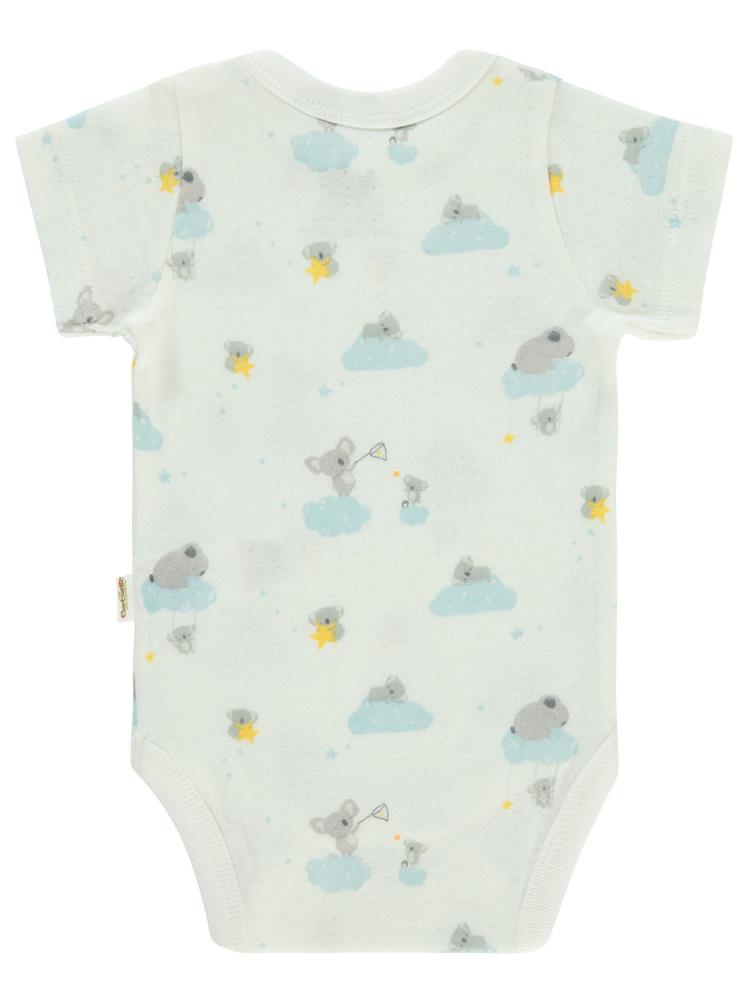 Bebetto Organic Stars and Koalas 3-12 Ay Çıtçıtlı Badi - Ekru