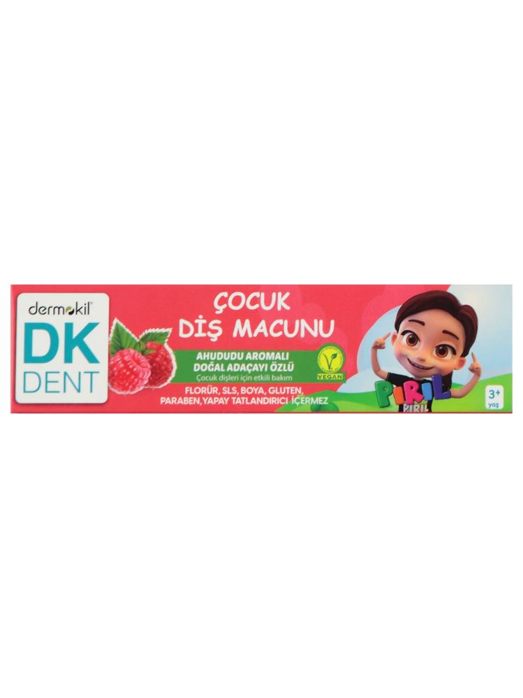Dermokil Dk Dent Pırıl Ahududu Aromalı Vegan Çocuk Diş Macunu 50 ml