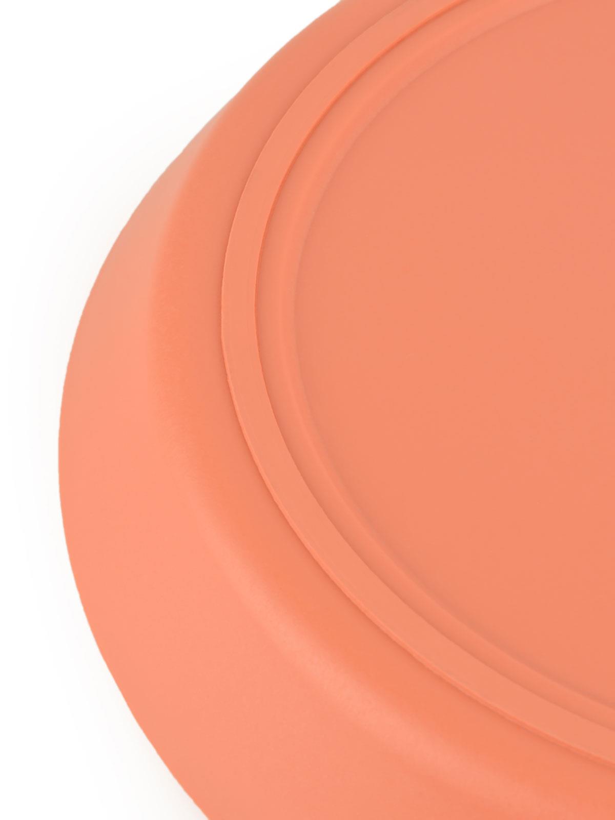 Numio 2'li PP Yuvarlak Yemek Tabağı - Turuncu