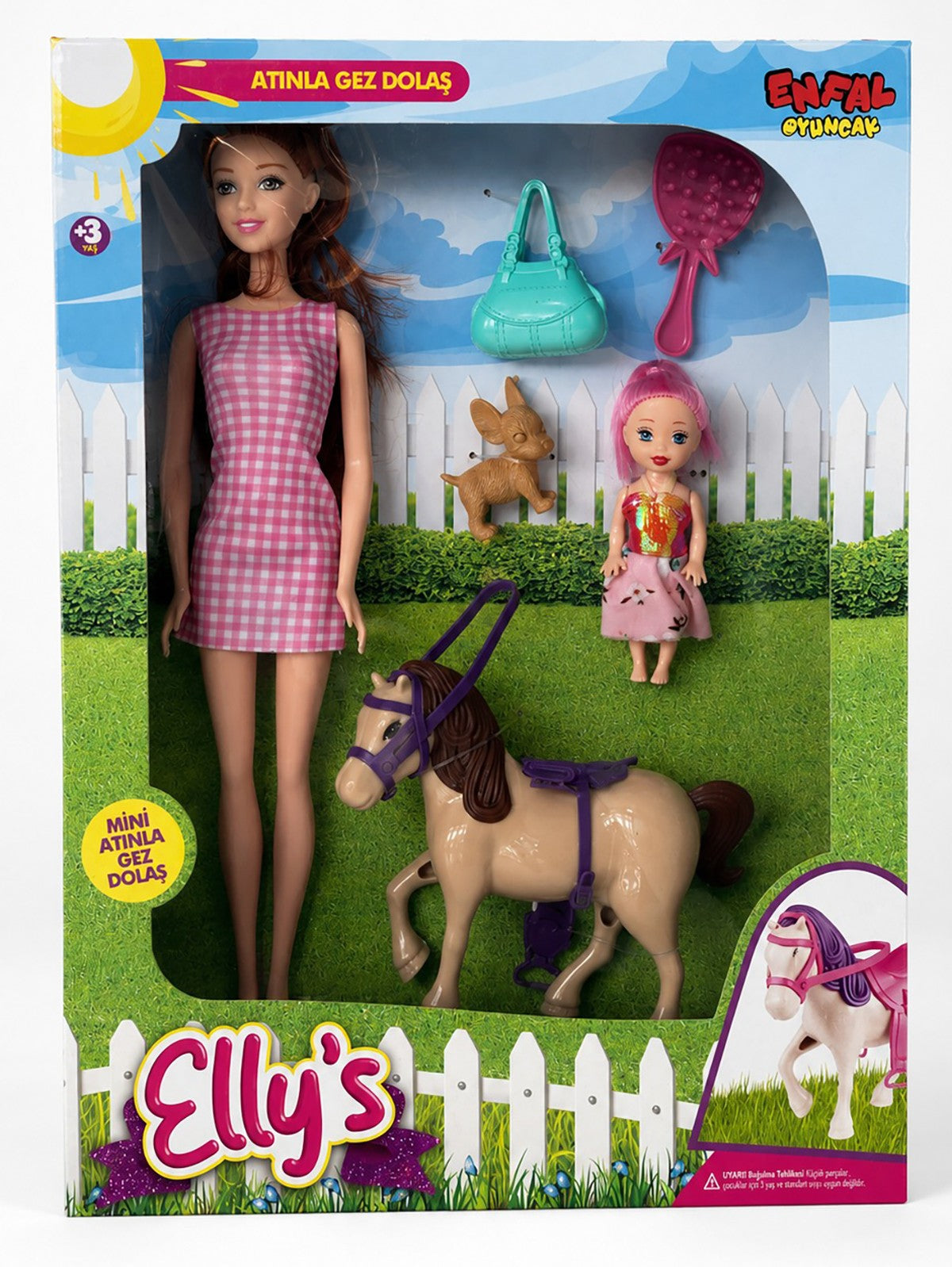 Enfal Oyuncak Elly's Ve Kızı İle Mini Ponny