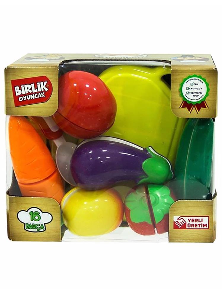 Birlik Oyuncak 16 Pcs Patlıcanlı Kesilebilen Meyve&sebze