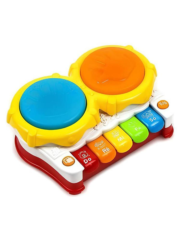 Birlik Oyuncak Sesli ve Işıklı İkili Kaya Piyanolu Davul Seti