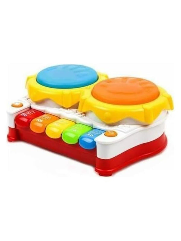 Birlik Oyuncak Sesli ve Işıklı İkili Kaya Piyanolu Davul Seti