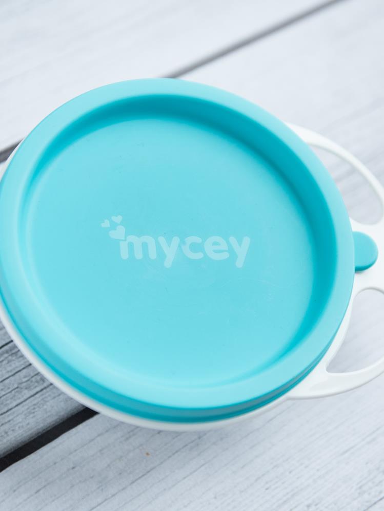 Mycey Kapaklı Mama Tabağı - Yeşil