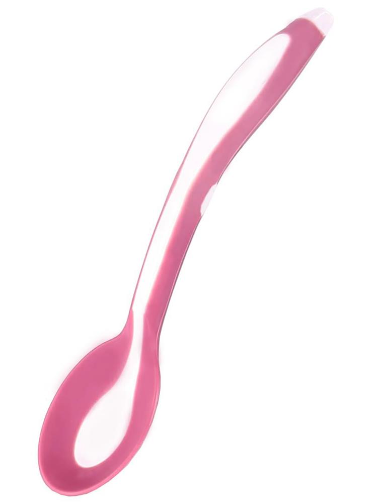 Mycey Taşıma Kutulu Mama Kaşığı-Yumuşak Uçlu - Pembe