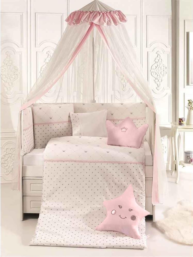 Pierre Cardin Queens Crown Uyku Seti - Beyaz - Pembe