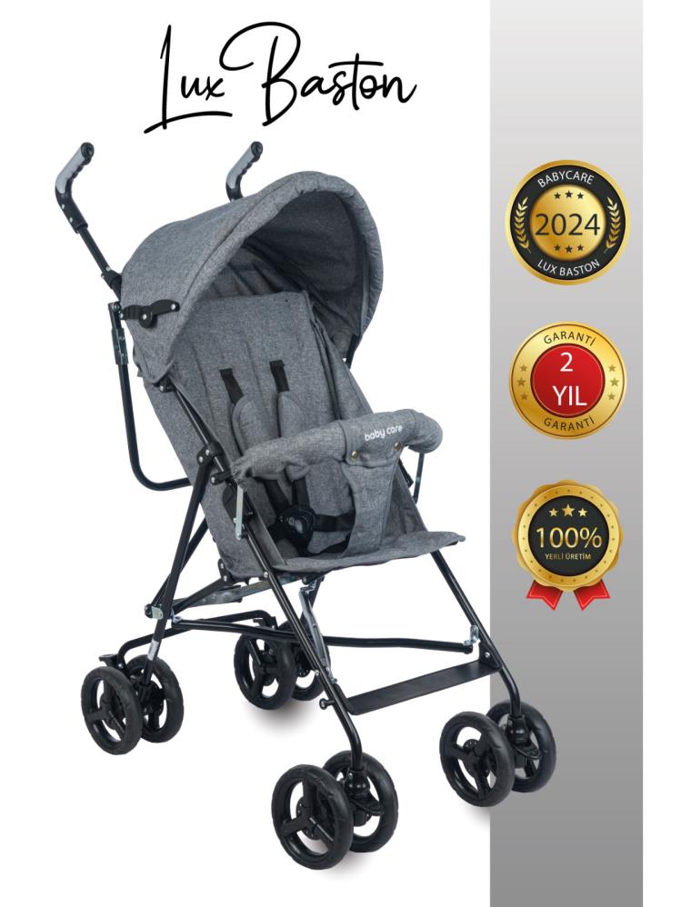 Babycare Baston Puset Bebek Arabası - Gri