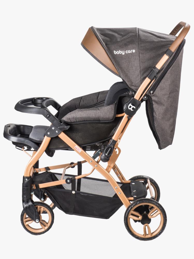 Babycare Capron Çift Yönlü Bebek Arabası - Gold-Siyah