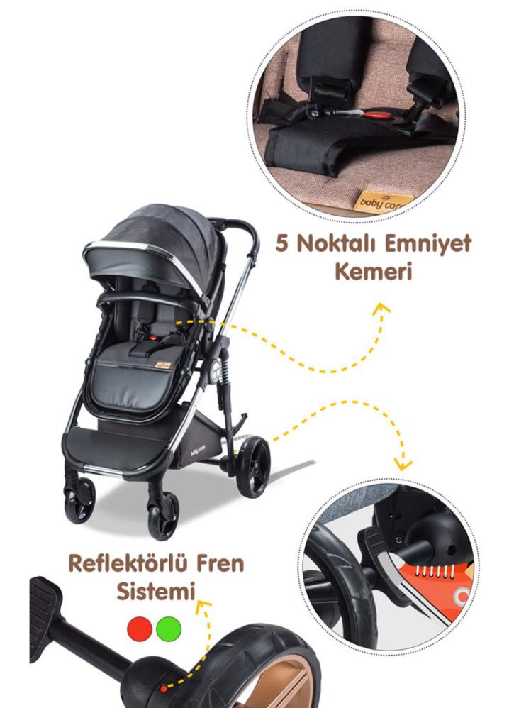 Babycare Colarado Chrome Travel Puset - Siyah