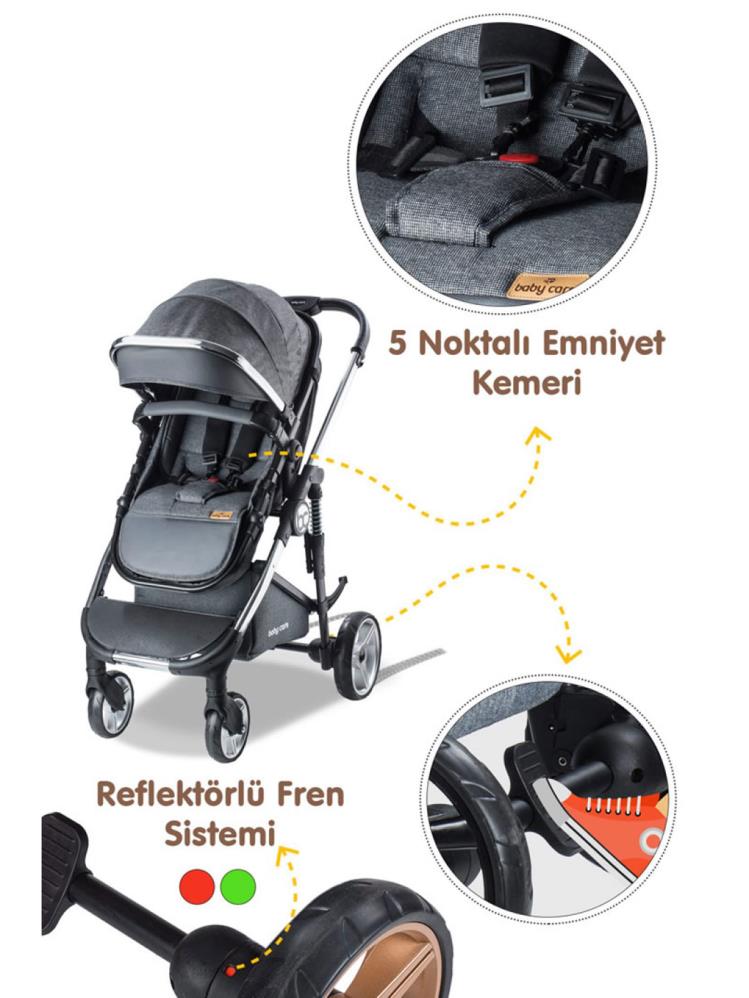 Babycare Colarado Chrome Travel Puset - Gri
